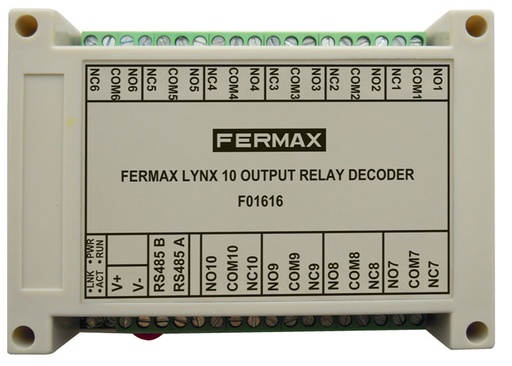 [F01616] 1616 - DECODER RELES FERMAX MEET 10 SALIDAS
