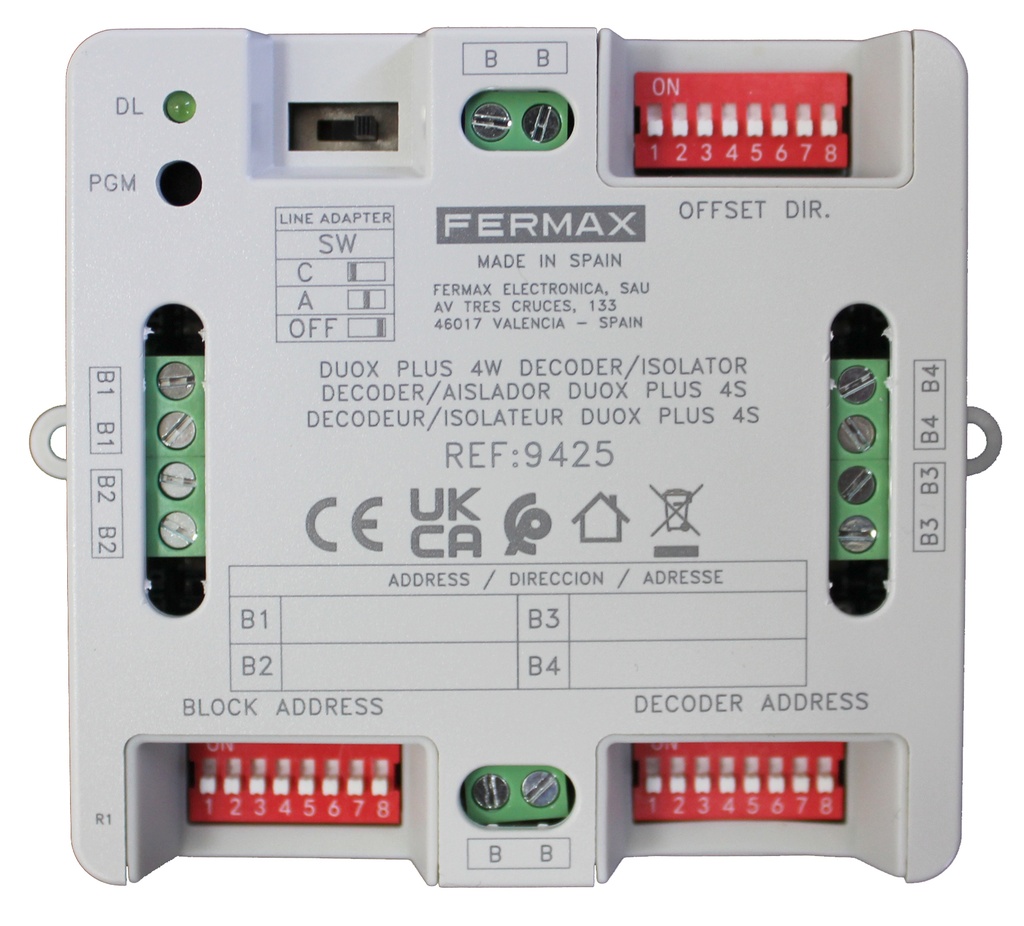 9425 - DECODER/AISLADOR DUOX PLUS 4S