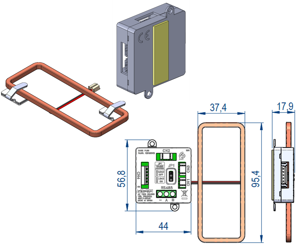 7722 - BUCLE INDUCTIVO PLACA CORA