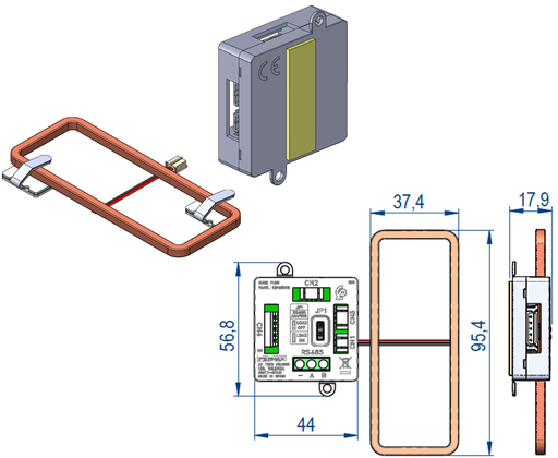 [F07722] 7722 - BUCLE INDUCTIVO PLACA CORA