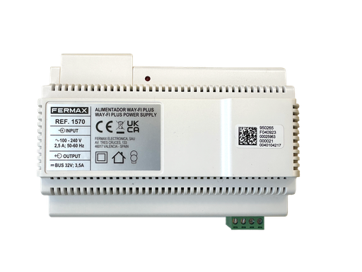 [F01570] 1570 - ALIMENTADOR WAY-FI PLUS DIN8 32VDC-3.5A