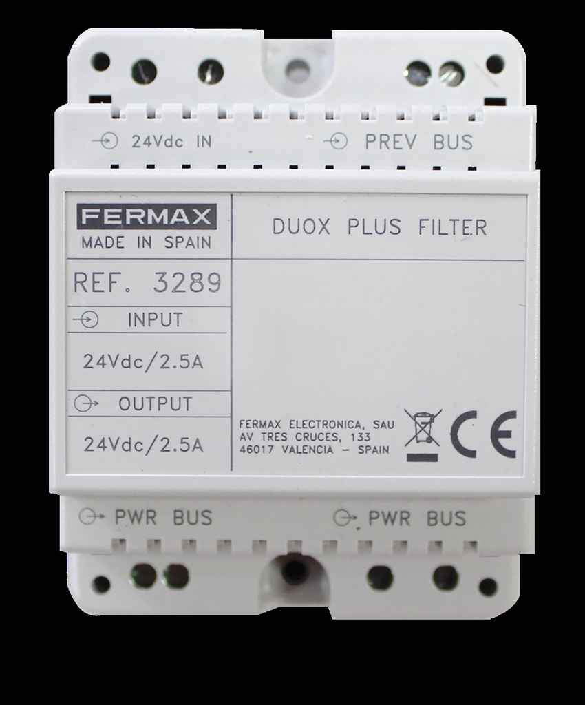 3289 - FILTRO DUOX PLUS 24VDC