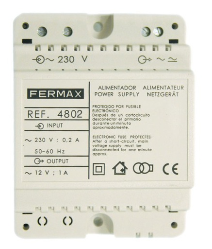 [F04802] 4802 - ALIMENTADOR DIN4 230VAC/12VAC-1A