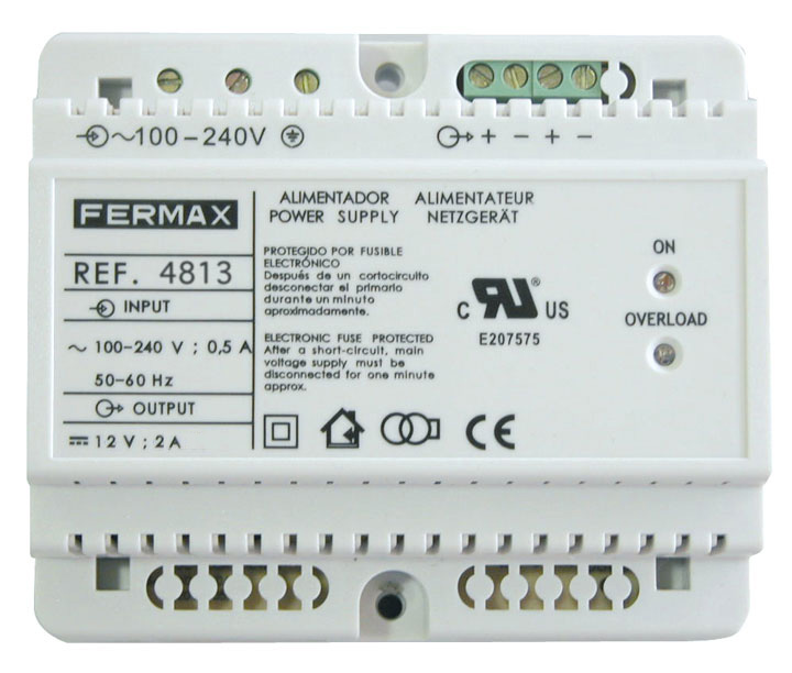 4813 - ALIMENTADOR DIN6 100-240VAC/12VDC-2A