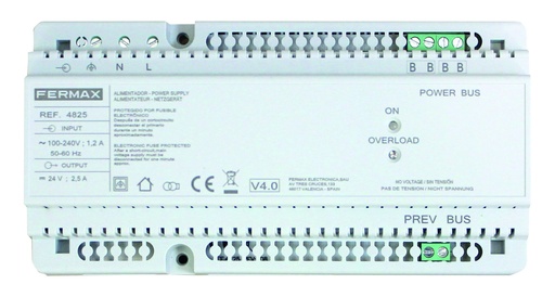 [F04825] 4825 - ALIMENTADOR+FILTRO DIN10 24VDC-2.5A