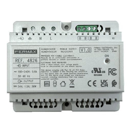 [F04826] 4826 - ALIMENTADOR+FILTRO DIN6 24VDC-1.5A
