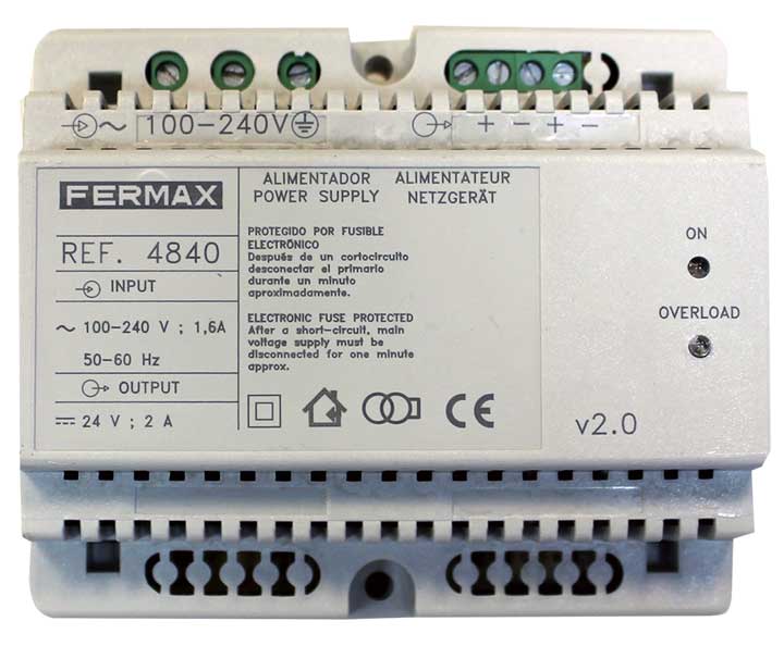 4840 - ALIMENTADOR DIN-6 100-240VAC/24VDC-2A