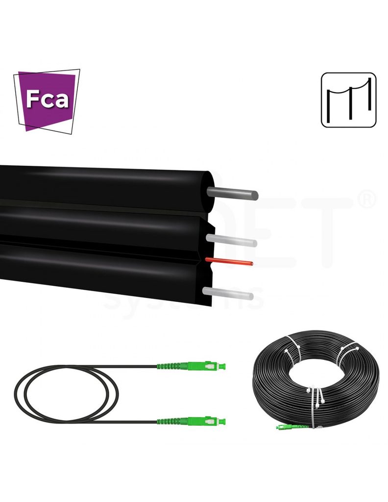 Latiguillo FO F821-LAT-SA-S-FPN-080-PR 80m SC/APC