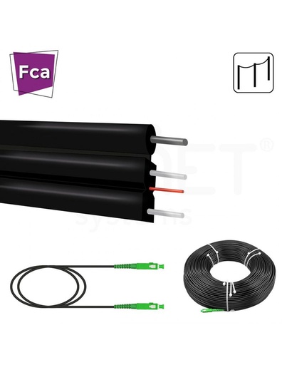 [F821-LAT-SA-S-FPN-250-PR] Latiguillo FO F821-LAT-SA-S-FPN-250-PR 250m SC/APC