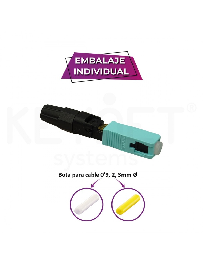 Conector FOC-SP12-M3-L
