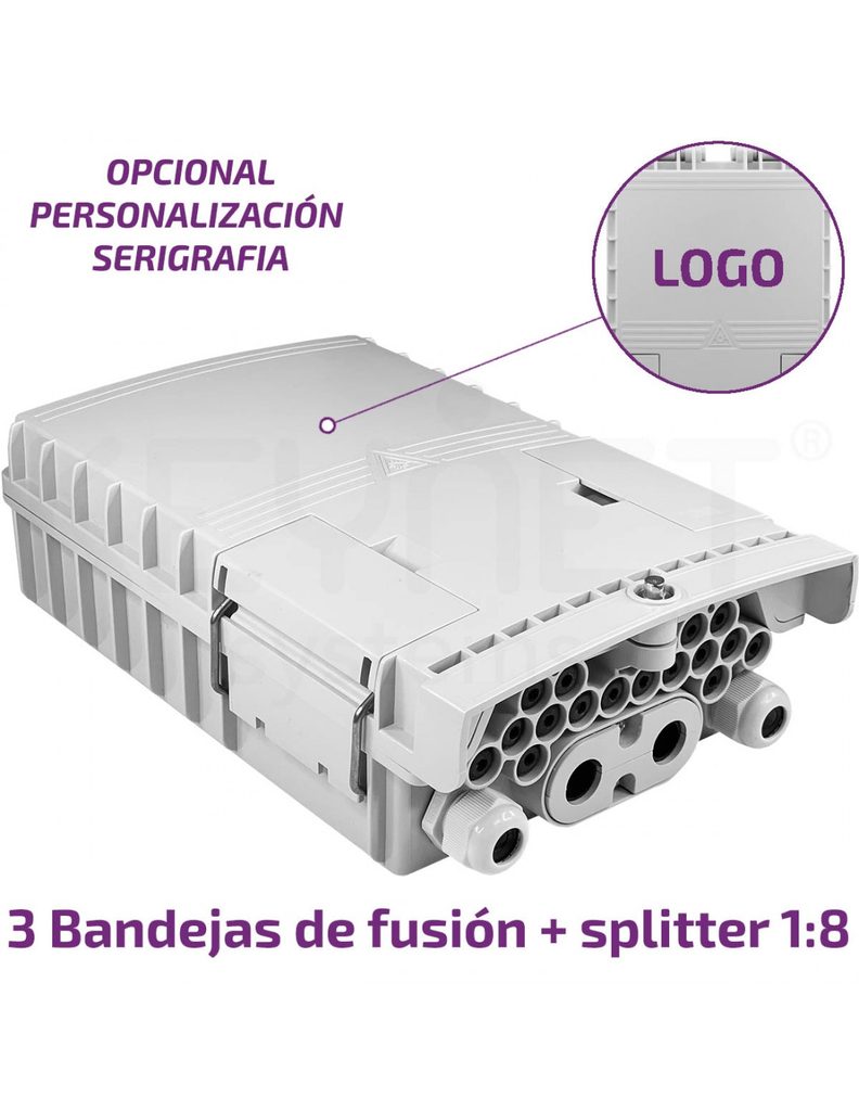 Caja FTTh IP65 4p/16p incl FDO-4016B-B3