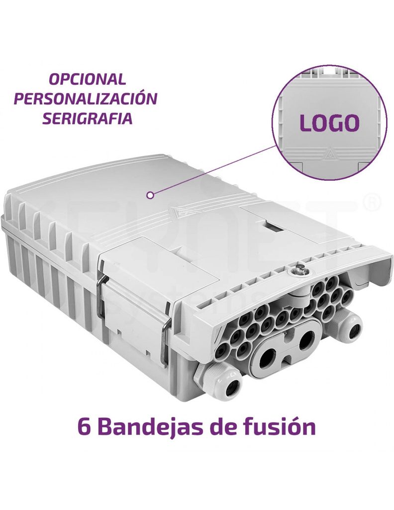 Caja FTTh IP65 4p/16p incl FDO-4016B-BS6