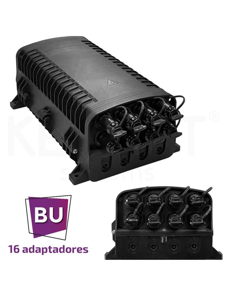 Caja FTTh IP65 8p/16p incl FDO-IP-A816-BU16-2SP18SA
