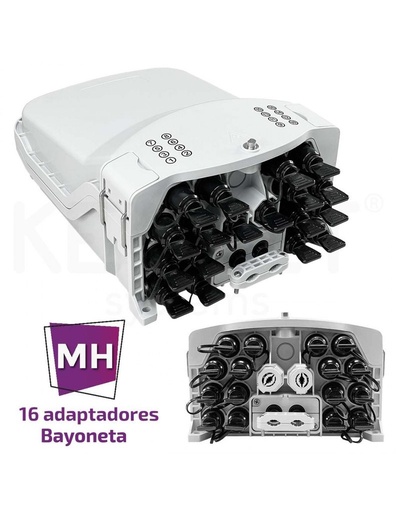 [FDO-IP-C316-MH16] Caja FTTh IP65 4p/16p incl FDO-IP-C316-MH16