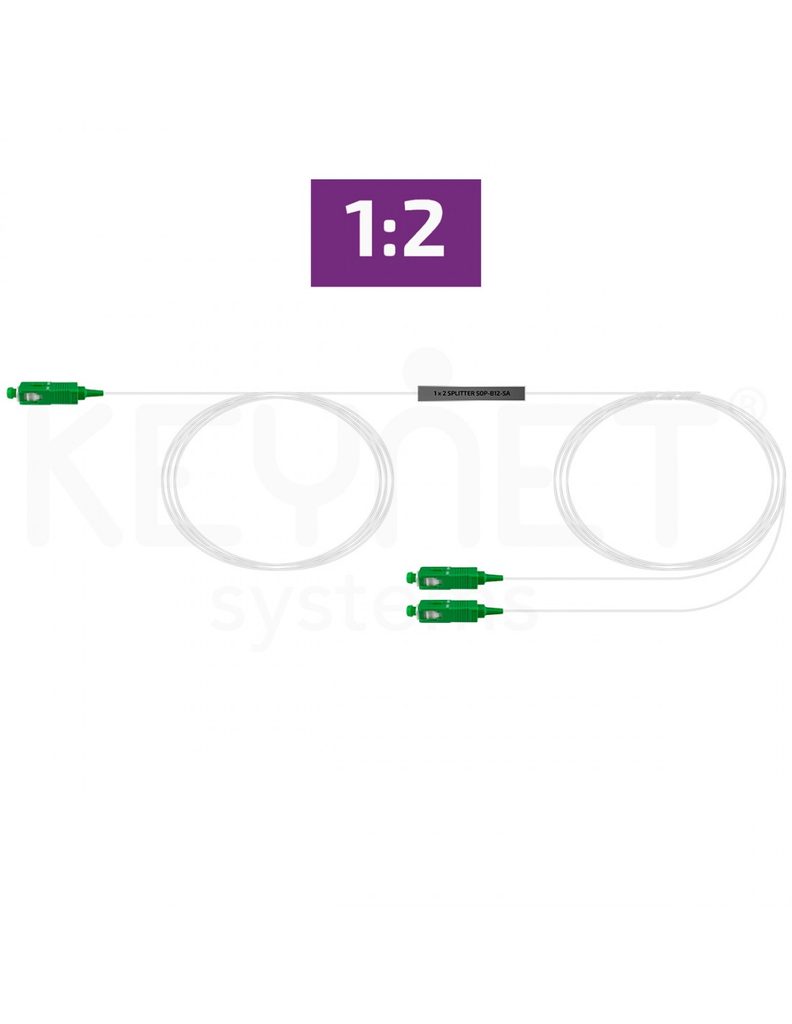 Repartidor óptico mini SM 1:2 SOP-B12-SA