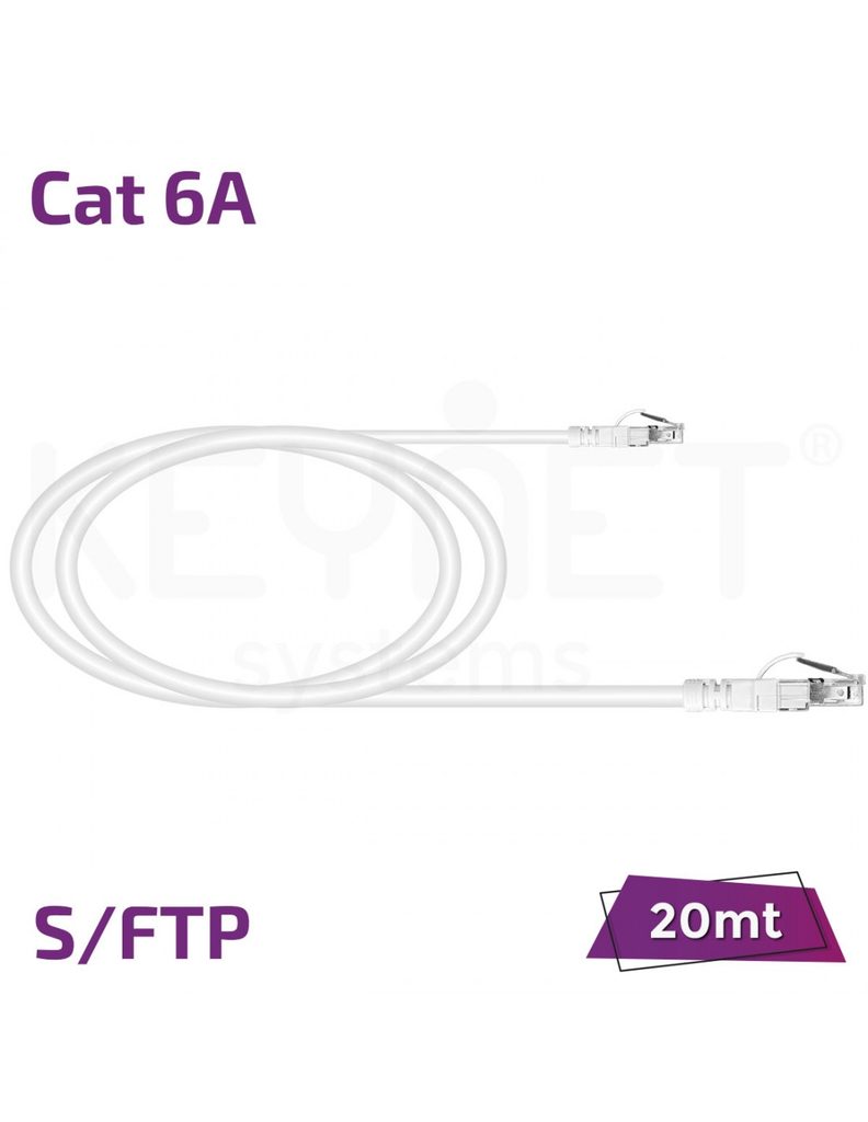Latiguillo 20m Cat6A S/FTP TL-6ASFJ-20 blanco