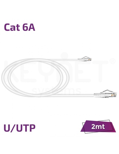 [TL-6AUTJ-02] Latiguillo 2m Cat6A U/UTP TL-6AUTJ-02 blanco