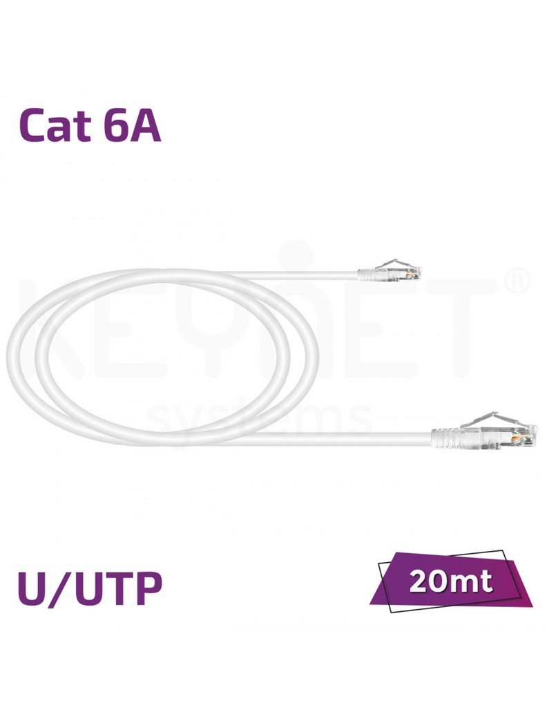 Latiguillo 20m Cat6A U/UTP TL-6AUTJ-20 blanco
