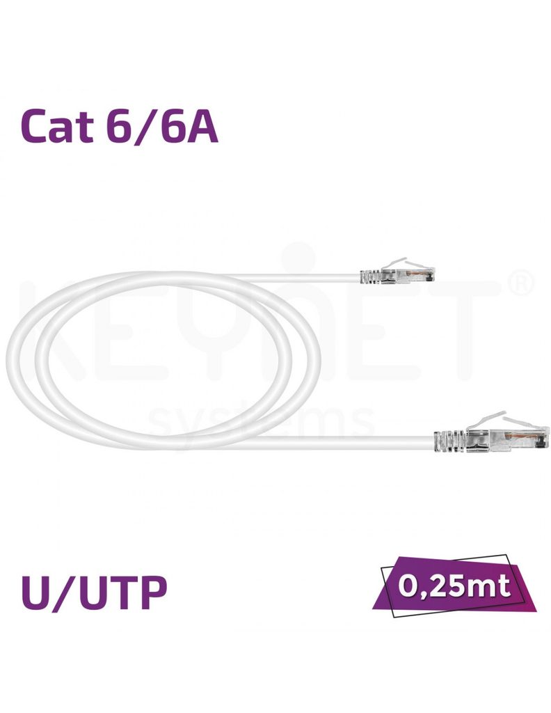 Latiguillo 0.25m Cat6/6A U/UTP TL-6AUTB26-0025W blanco