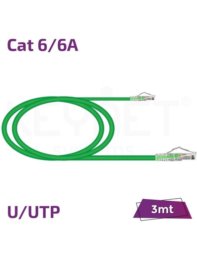 [TL-6AUTB26-03G] Latiguillo 3m Cat6/6A U/UTP TL-6AUTB26-03G verde
