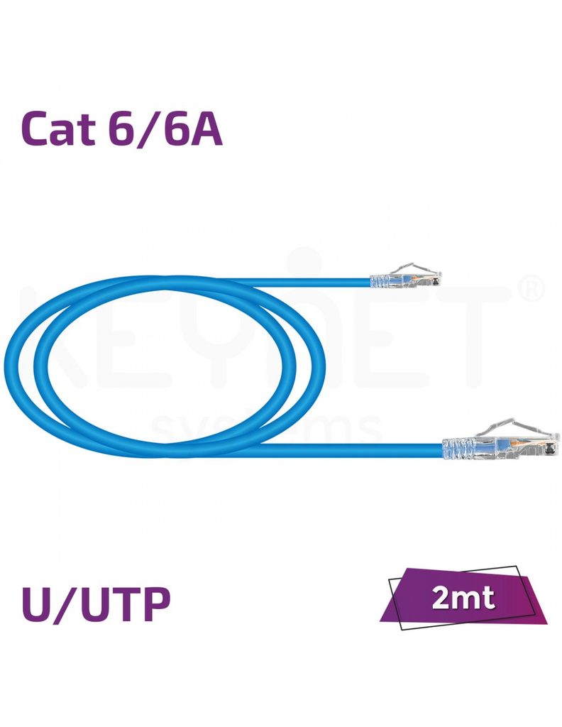 Latiguillo 2m Cat6/6A U/UTP TL-6AUTB26-02B azul