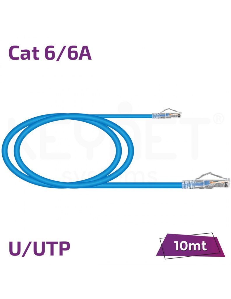Latiguillo 10m Cat6/6A U/UTP TL-6AUTB26-10B azul