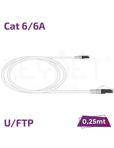 [TL-6AFTB26-0025W] Latiguillo 0.25m Cat6/6A U/FTP TL-6AFTB26-0025W blanco