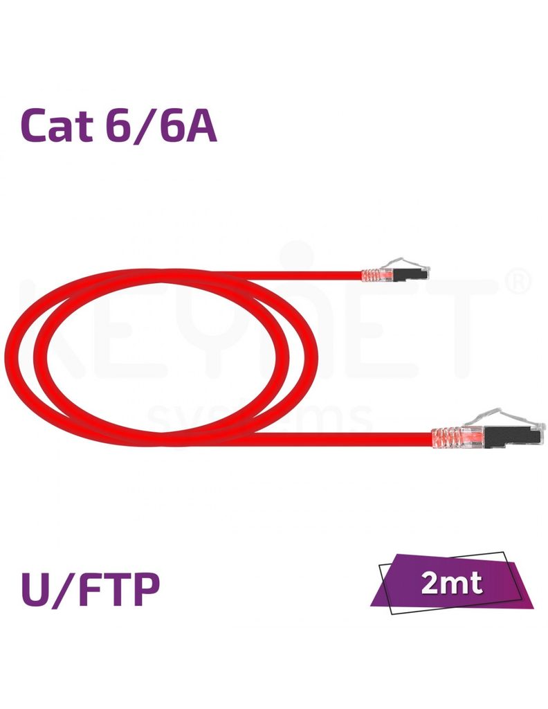 Latiguillo 2m Cat6/6A U/FTP TL-6AFTB26-02R rojo