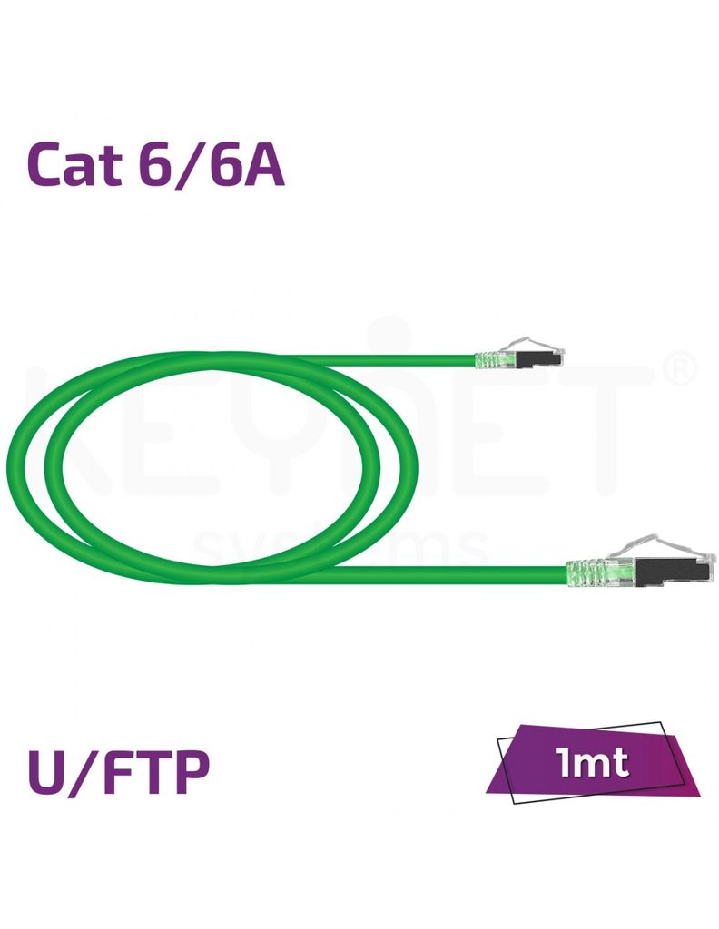 Latiguillo 1m Cat6/6A U/FTP TL-6AFTB26-01G verde