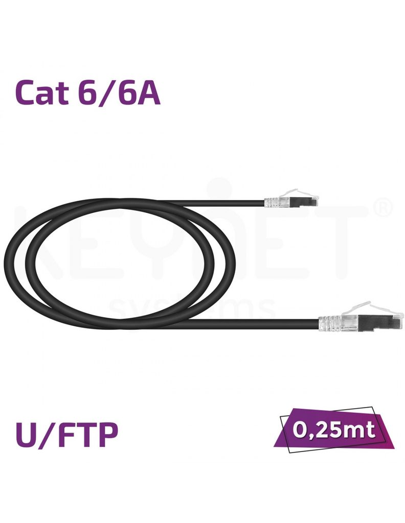 Latiguillo 0.25m Cat6/6A U/FTP TL-6AFTB26-0025N negro