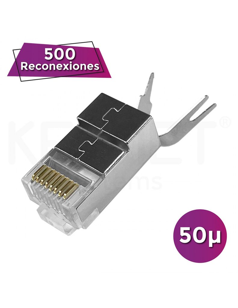 Conector Cat6/6A FE-HQ6A2-50PG