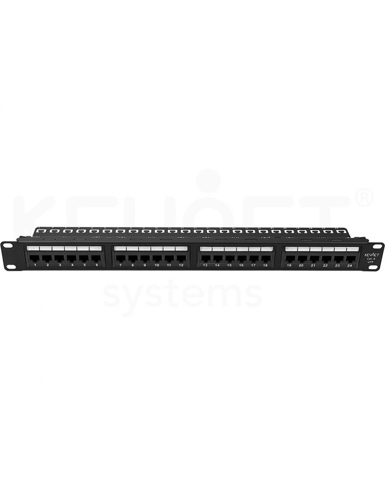 Panel de parcheo 19" Cat6 TP-61F