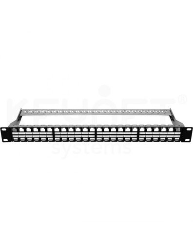 [TP-648VF-1U] Panel de parcheo 19" vacio TP-648VF-1U