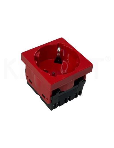 [FME-DIN1-R] Schuko (DIN) eléctrico simple rojo FME-DIN1-R
