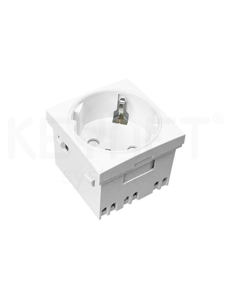 Schuko (DIN) eléctrico simple blanco FME-DIN1-W
