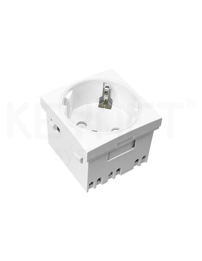 [FME-DIN1-W] Schuko (DIN) eléctrico simple blanco FME-DIN1-W