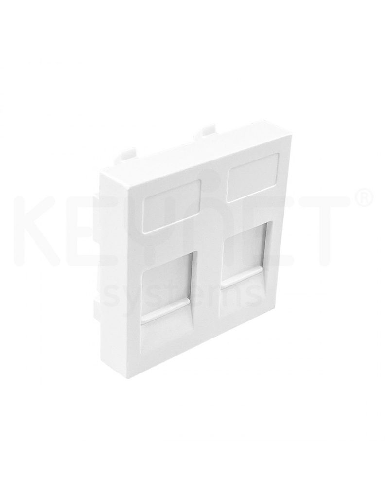 Módulo para 2 RJ45 45x45mm FME-T2RJ-W