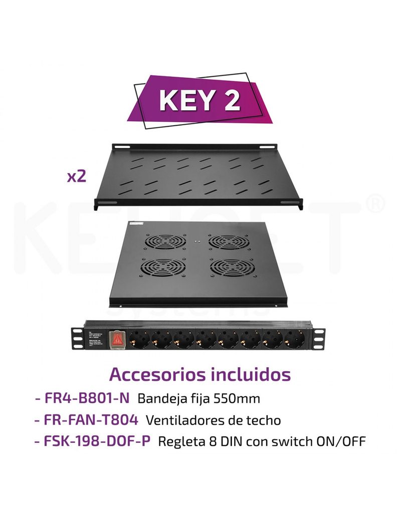 Bandeja Rack KEY2