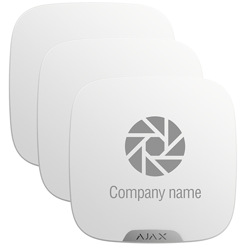 [10XAJ-BRANDPLATES-W] Pack 10 cubiertas personalizables para sirena exterior AJAX - 10XAJ-BRANDPLATES-W
