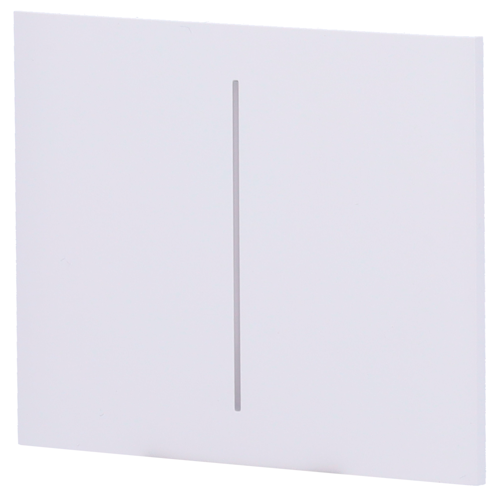 Panel táctil para interruptor doble vertical AJAX - AJ-CENTERBUTTON-2G-W-VERT