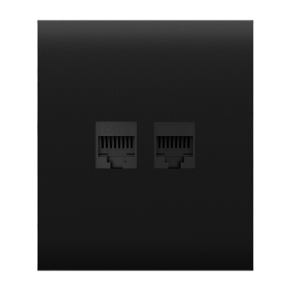 Tapa central para enchufe Ethernet AJAX - AJ-CENTERCOVER-LAN-B