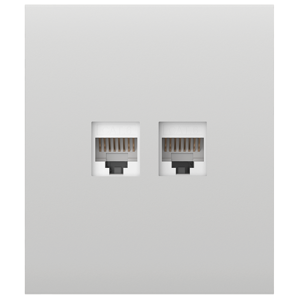 Tapa central para enchufe Ethernet AJAX - AJ-CENTERCOVER-LAN-W