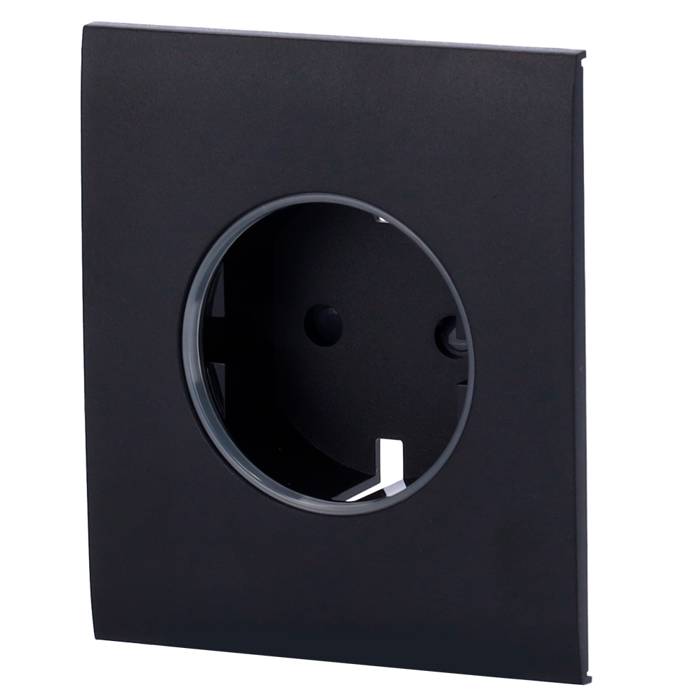 Tapa central para enchufe inteligente tipo F AJAX - AJ-CENTERCOVER-SMART-B