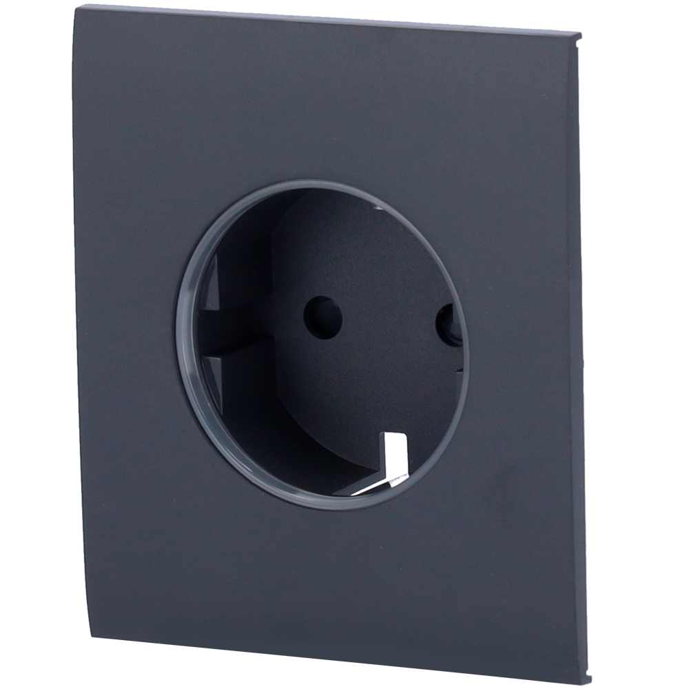 Tapa central para enchufe inteligente tipo F AJAX - AJ-CENTERCOVER-SMART-GRA