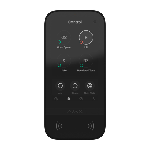 [AJ-KEYPADTOUCHSCREEN-B] Teclado con pantalla táctil y RFID AJAX - AJ-KEYPADTOUCHSCREEN-B
