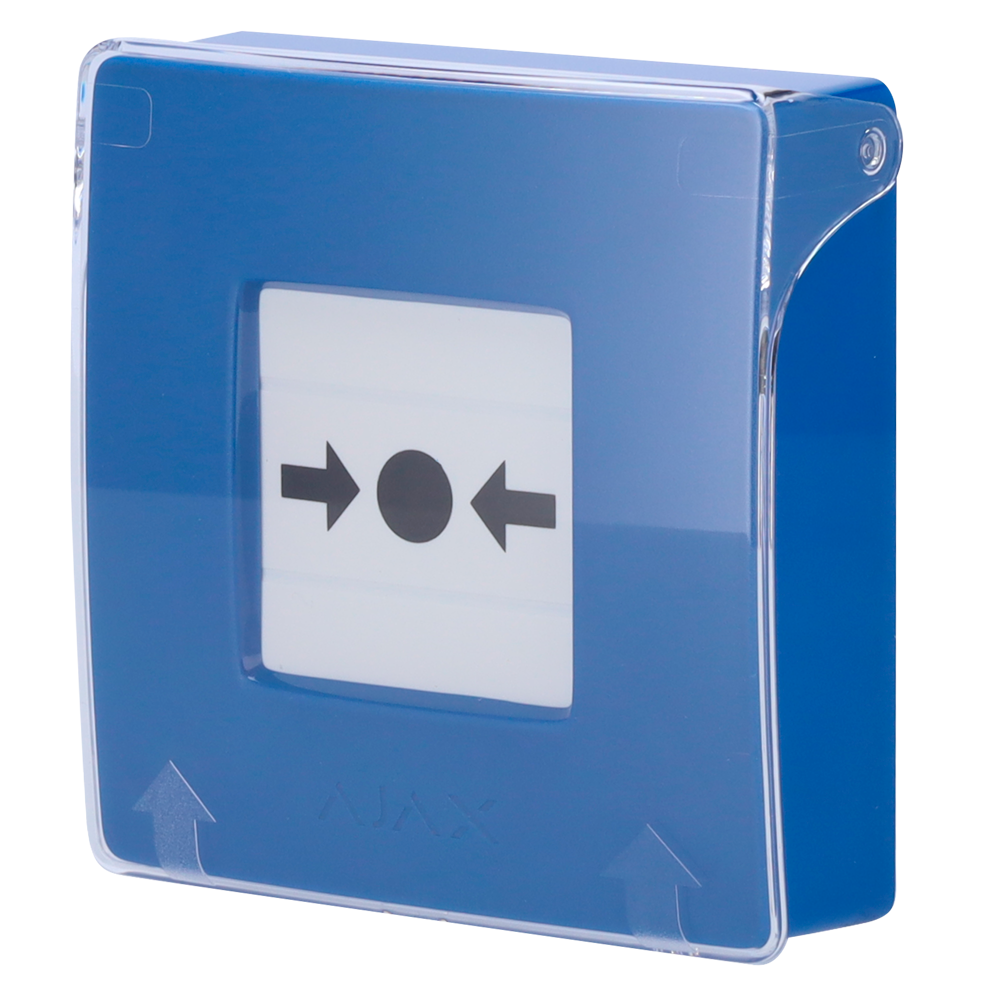 Botón manual de alarma de incendio azul AJAX - AJ-MANUALCALLPOINT-BLUE