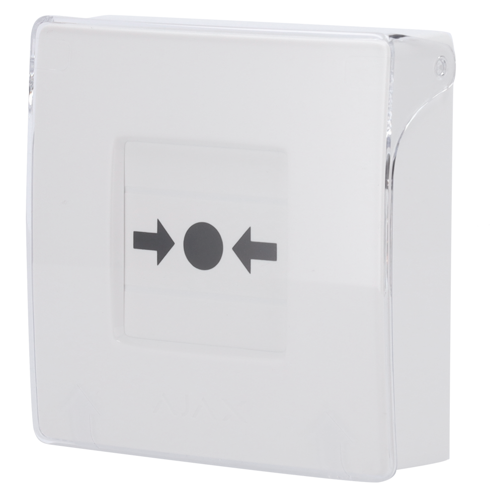 Botón manual de alarma de incendio blanco AJAX - AJ-MANUALCALLPOINT-WHITE
