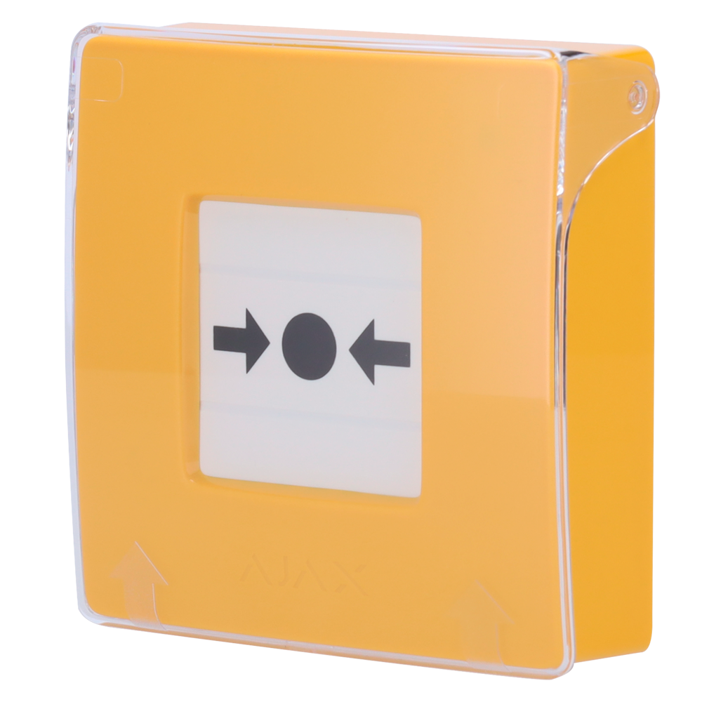 Botón manual de alarma de incendio amarillo AJAX - AJ-MANUALCALLPOINT-YELLOW