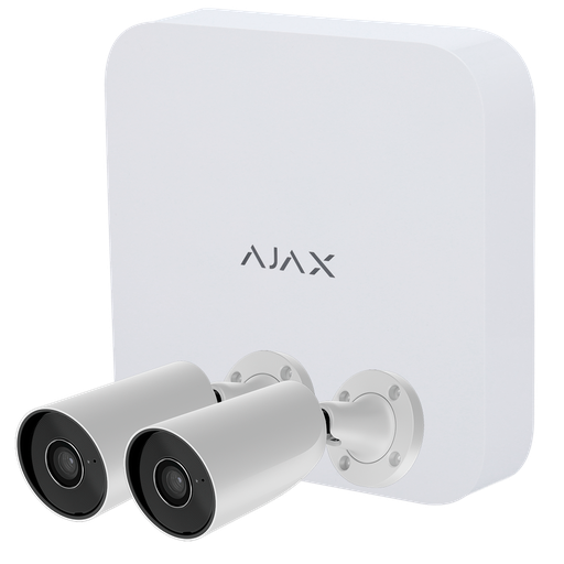 [AJ-NVRKIT108-2XBULLET-W] Kit de videovigilancia Ajax - AJ-NVRKIT108-2XBULLET-W