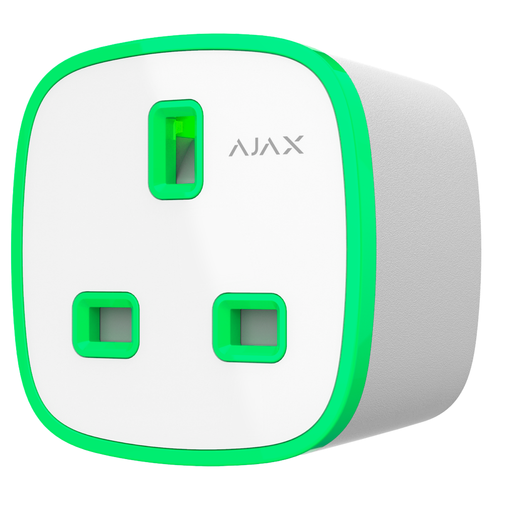Enchufe inteligente tipo G con control remoto AJAX - AJ-SOCKET-G-W